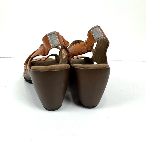 Merrell Evera Chase Browen Leather 3'' Heel Slingback Comfort Sandals Womens 8.5 - Picture 5 of 8